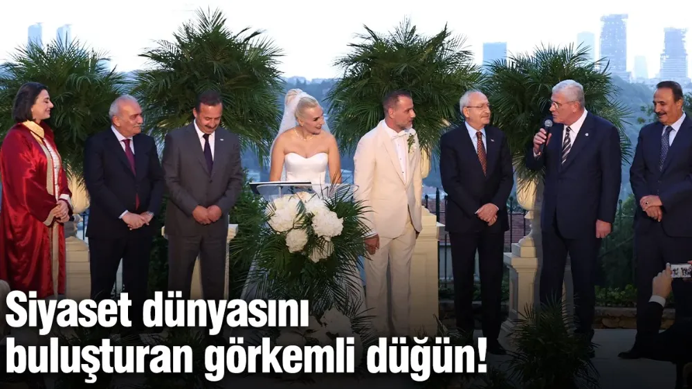 Siyaset dünyasını buluşturan görkemli düğün!