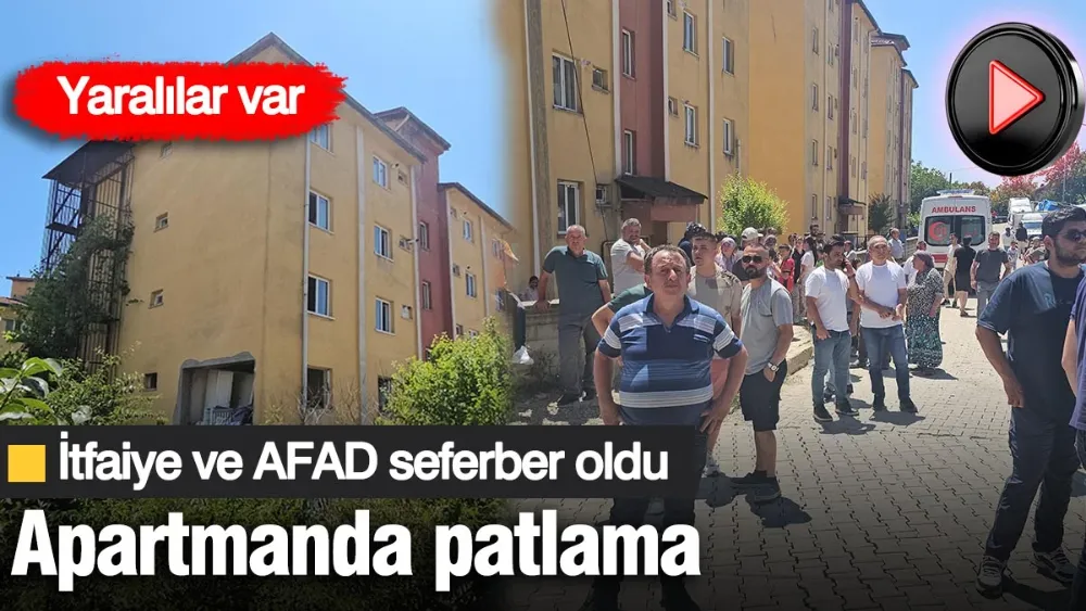 Zonguldak’ta apartmanda patlama