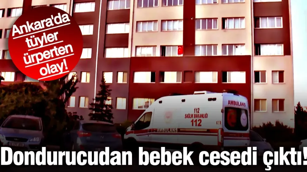 Dondurucudan bebek cesedi çıktı