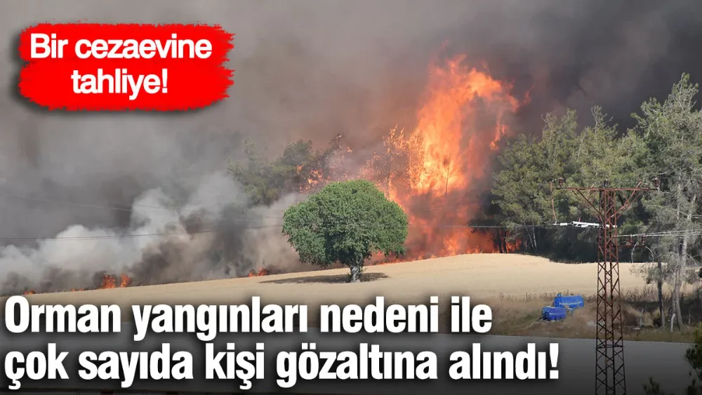 Bakan Tunç yangın nedeni ile çok sayıda kişinin gözaltına alındığını açıkladı