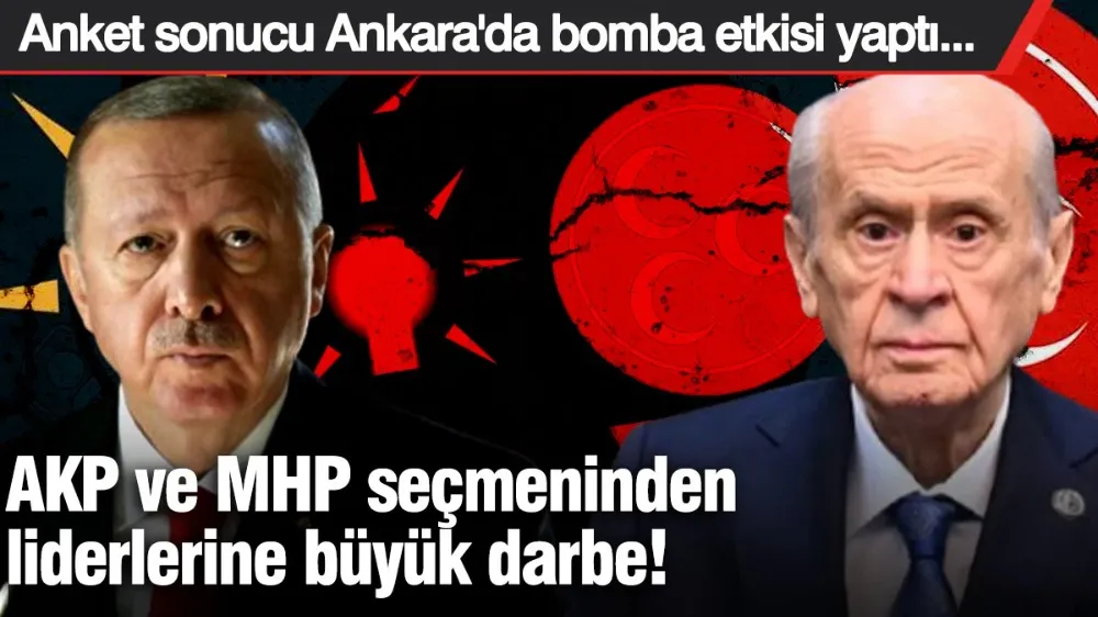AKP ve MHP seçmeninden liderlerine büyük darbe! 