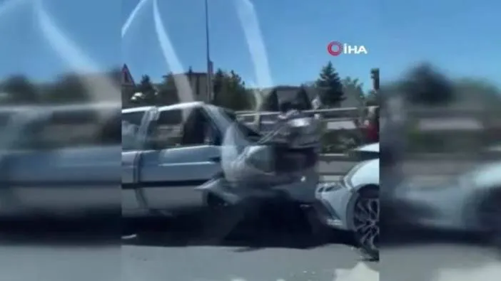 Ankara’da zincirleme kaza! 6 kişi yaralandı