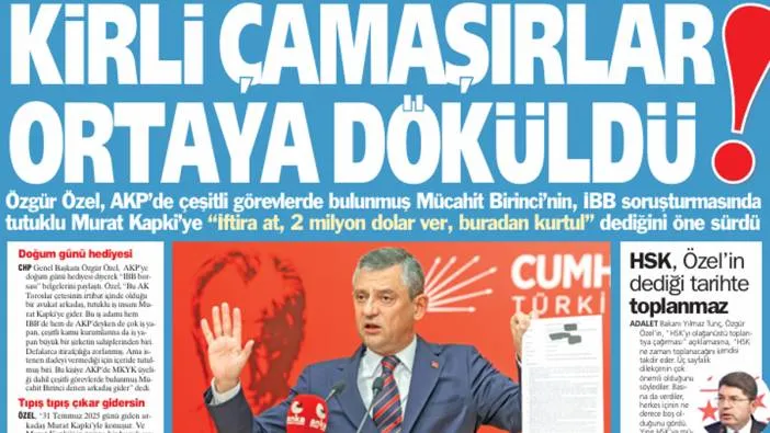 Yeniçağ Gazetesi: Kirli çamaşırlar ortaya döküldü!