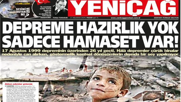 Depreme hazırlık yok, sadece hamaset var!