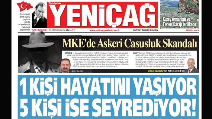 Yeniçağ Gazetesi: Bir kişi hayatını yaşıyor 5 kişi ise seyrediyor!
