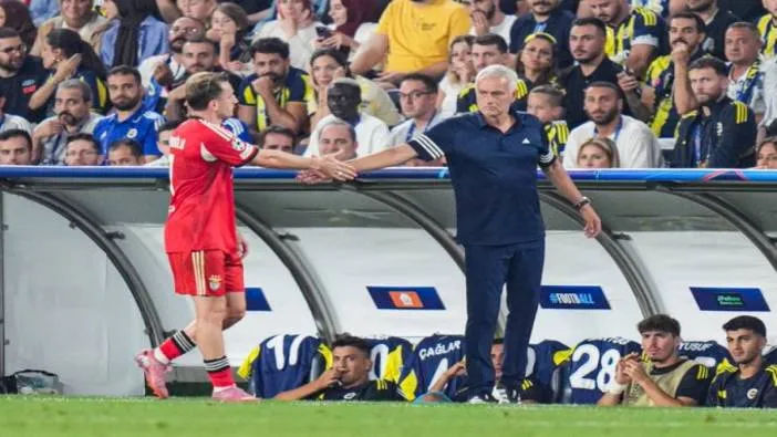 Kerem Aktürkoğlu ve Jose Mourinho