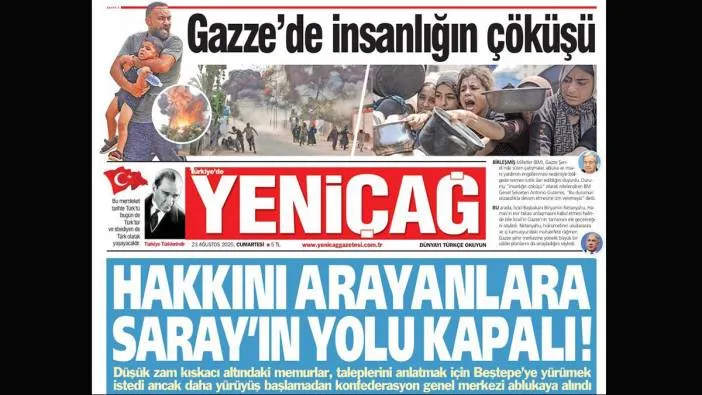 Yeniçağ Gazetesi: Hakkını arayanlara Saray
