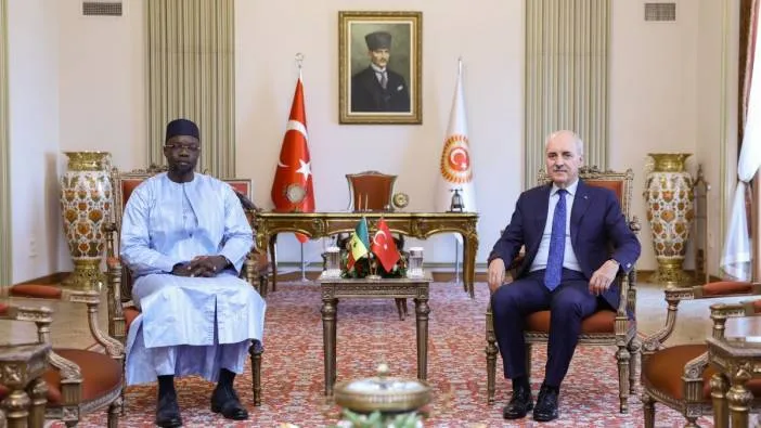 Kurtulmuş Senegal Başbakanı Sonko ile bir araya geldi