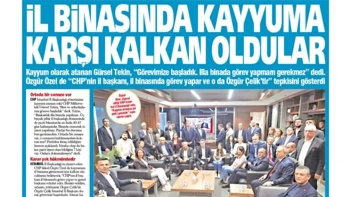 Yeniçağ Gazetesi: İl binasında kayyuma karşı kalkan oldular
