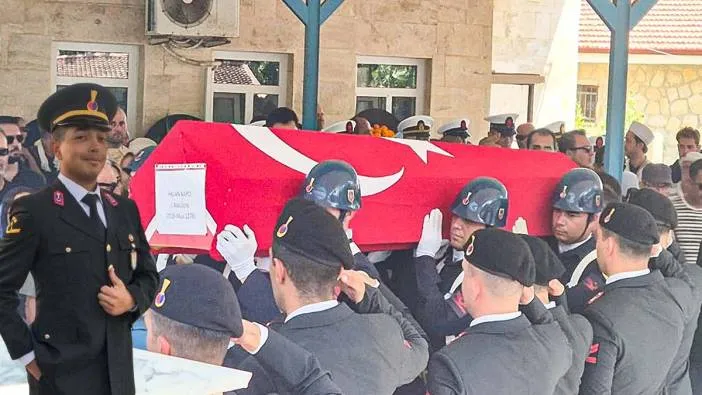 Datça’da hüzün! Astsubay son yolculuğuna uğurlandı